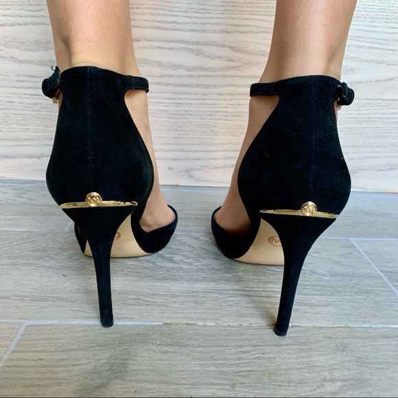 Michael Kors Georgina ankle strap suede heels - Picture 4 of 13